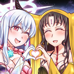 This is a pixiv picture whose title is ビーストⅢはとても仲良し♡.