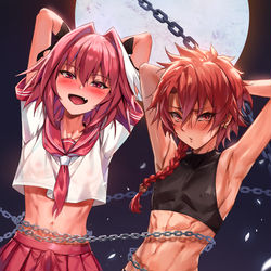 This is a pixiv picture whose title is 真夜中のストリップショー.
