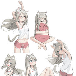 This is a pixiv picture whose title is nekomimi.