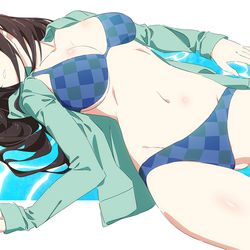This is a pixiv picture whose title is 鷺沢文香さん.