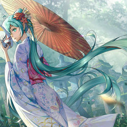 This is a pixiv picture whose title is 夏.