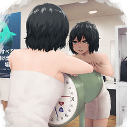 This is a pixiv picture whose title is 削れるこころ.