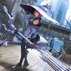 This is a pixiv picture whose title is Witch in 2045.
