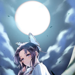 This is a pixiv picture whose title is 「月が綺麗ですね」.