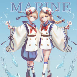 This is a pixiv picture whose title is マリンズ.