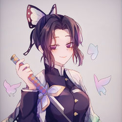 This is a pixiv picture whose title is 胡蝶 しのぶ.