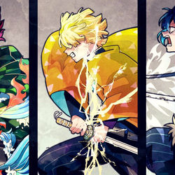 This is a pixiv picture whose title is 鬼滅ログ2.