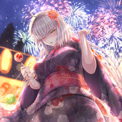 This is a pixiv picture whose title is 浴衣邪ンヌさん.