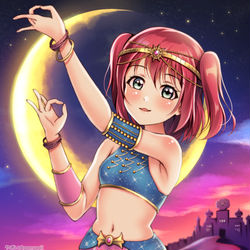 This is a pixiv picture whose title is 【黒澤ルビィ生誕祭2019】おめでとう～！.