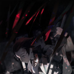 This is a pixiv picture whose title is 鬼舞炭.