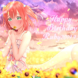 This is a pixiv picture whose title is ルビィちゃんお誕生日おめでと～2019.