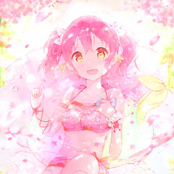 This is a pixiv picture whose title is 水辺の妖精.