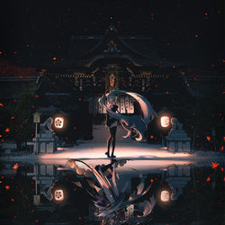 This is a pixiv picture whose title is 三光門前.