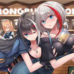 This is a pixiv picture whose title is 秋の姉妹.
