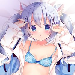 This is a pixiv picture whose title is にゃ・・・にゃーん♥.