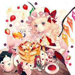 This is a pixiv picture whose title is フランドールの幸せパンケーキ.