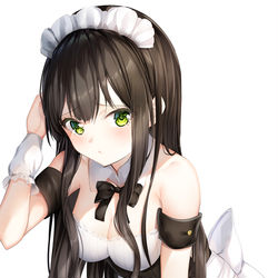 This is a pixiv picture whose title is メイド巽紺.