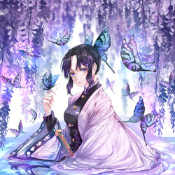 This is a pixiv picture whose title is 胡蝶しのぶ.