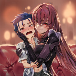 This is a pixiv picture whose title is おねショタ-その①.