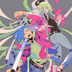 This is a pixiv picture whose title is promare.