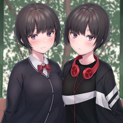 This is a pixiv picture whose title is ２人.