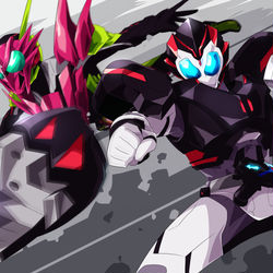This is a pixiv picture whose title is 『パンチングコング！』『フライングファルコン！』.