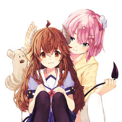 This is a pixiv picture whose title is まちカドまぞく.