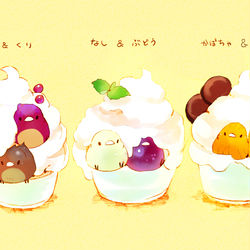 This is a pixiv picture whose title is 秋のミニパフェ.