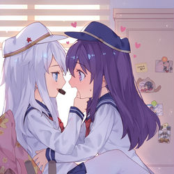 This is a pixiv picture whose title is 来ます，口をあける，あ~.