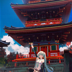 This is a pixiv picture whose title is 京都の輝き.