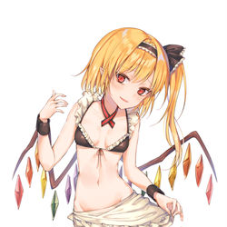This is a pixiv picture whose title is Maid Flandre.