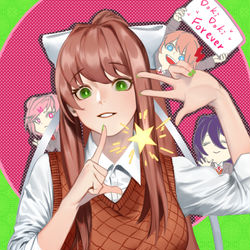 This is a pixiv picture whose title is DokiDoki 2nd Anniversary.