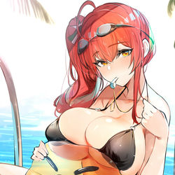 This is a pixiv picture whose title is ザラ水着.