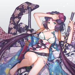 This is a pixiv picture whose title is 北斎.