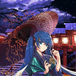 This is a pixiv picture whose title is 貴船神社.