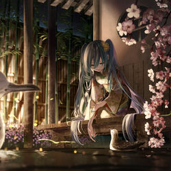 This is a pixiv picture whose title is ある夜の歌.