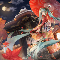 This is a pixiv picture whose title is 秋の京都.