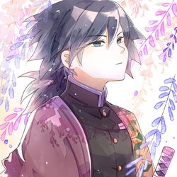 This is a pixiv picture whose title is 冨岡義勇.