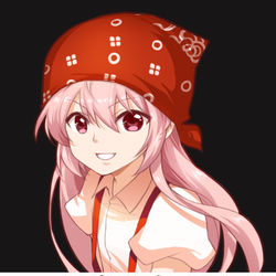 This is a pixiv picture whose title is 东方Project-藤原妹红.