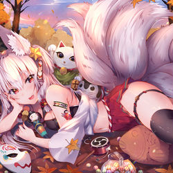 This is a pixiv picture whose title is 一葉知秋.