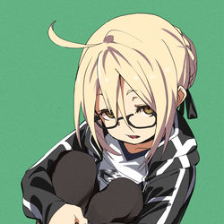 This is a pixiv picture whose title is 体操座り.