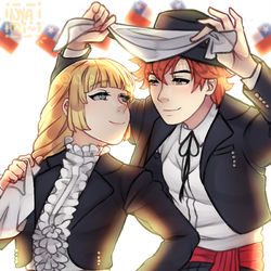 This is a pixiv picture whose title is Fiestas Patrias.