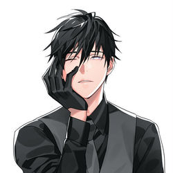 This is a pixiv picture whose title is スーツと眼鏡.