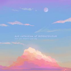 This is a pixiv picture whose title is 留下彩云.