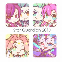 This is a pixiv picture whose title is Star Guardian 2019.