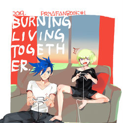This is a pixiv picture whose title is 【10/20】驚纏動地　ガロリオ新刊.
