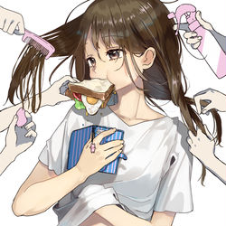 This is a pixiv picture whose title is 朝の身支度.