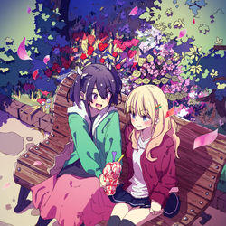 This is a pixiv picture whose title is 食べさせっこ.