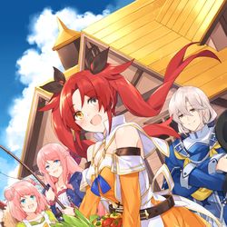 This is a pixiv picture whose title is 勇者ちゃんが帰らない！.