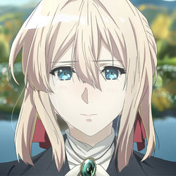 This is a pixiv picture whose title is ヴァイオレット　6話ワンシーン　摸写.